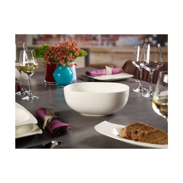 Biela porcelánová šalátová misa Villeroy & Boch Urban Nature, 25 cm-image-1