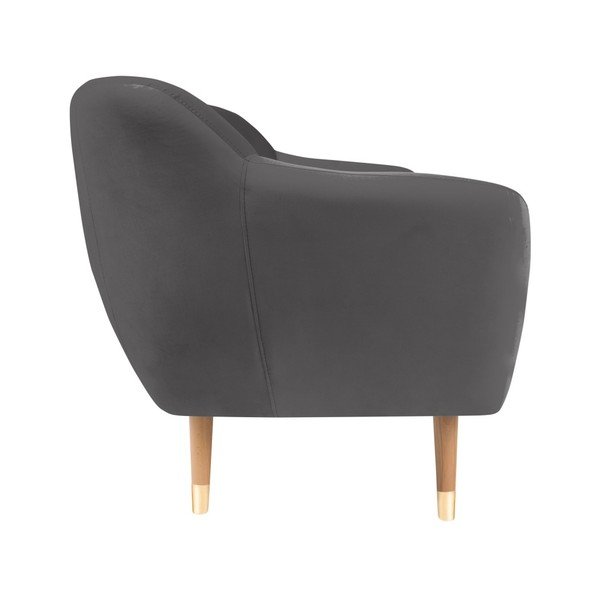 Sivá zamatová pohovka Mazzini Sofas Benito, 158 cm-image-3