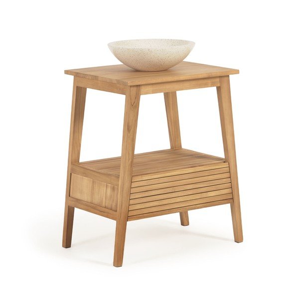 Skrinka pod umývadlo z tíkového dreva Kave Home Sunday-image-4