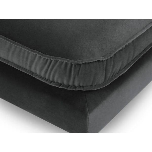 Tmavosivá podnožka s čiernymi nohami Kooko Home Lento-image-3