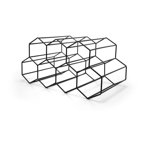 Čierny kovový stojan na víno - Leopold Vienna-image-3