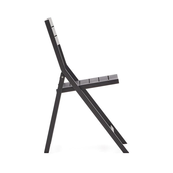 Čierna kovová záhradná stolička Torreta – Kave Home-image-2