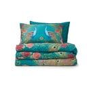 Zelenomodré obliečky na jednolôžko z bavlneného saténu 135x200 cm Xanadu Peacock – Matthew Williamson