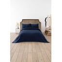 Tmavomodrý pléd 200x220 cm Waffle – Mijolnir