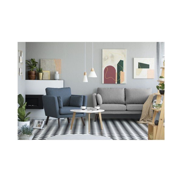 Tmavomodré kreslo Mazzini Sofas Elena-image-1