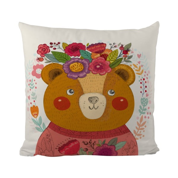 Vankúš Flower Bear, 50x50 cm