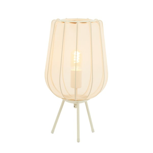 Krémová stolová lampa (výška 45 cm) Plumeria - Light & Living