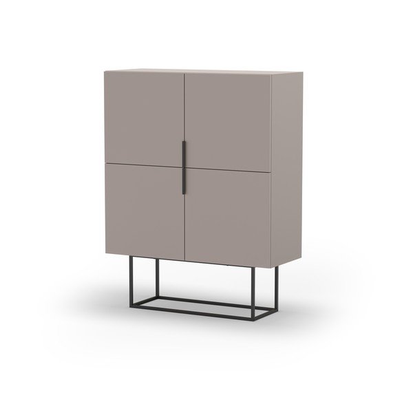 Sivobéžová skrinka 100x130 cm Titan – Marckeric-image-3