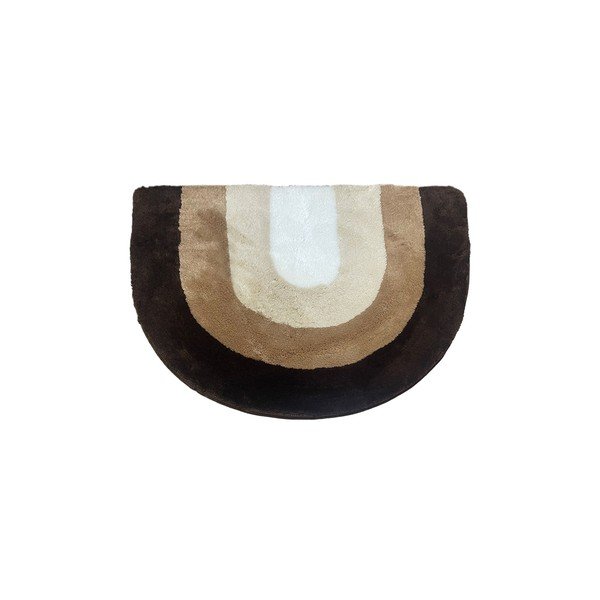 Hnedá kúpeľňová predložka 75x115 cm Endings – Foutastic