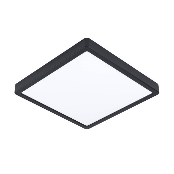 Čierne LED stropné svietidlo 28,5x28,5 cm FUEVA 5 – EGLO