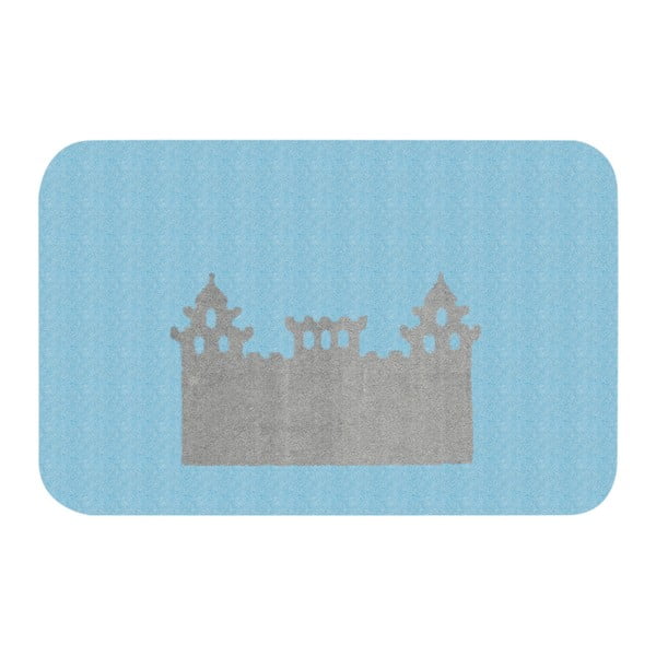 Detský modrý koberec Zala Living Castle, 67 × 120 cm