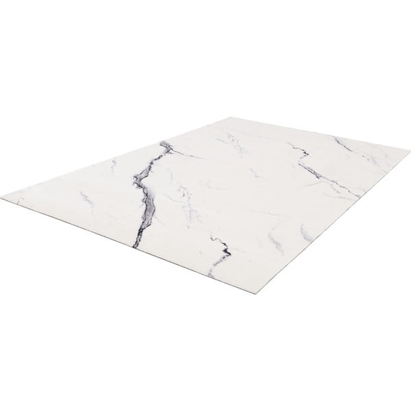 Krémovobiely vlnený koberec 133x180 cm Marble - Agnella-image-4