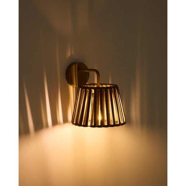 LED nástenné vonkajšie svietidlo so solárnym panelom (výška  23 cm) Aldet – Kave Home-image-1