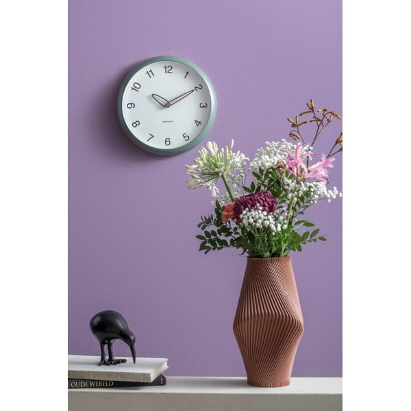 Hnedá váza z polyresínu (výška 30 cm) Twisted Rib – PT LIVING-image-1