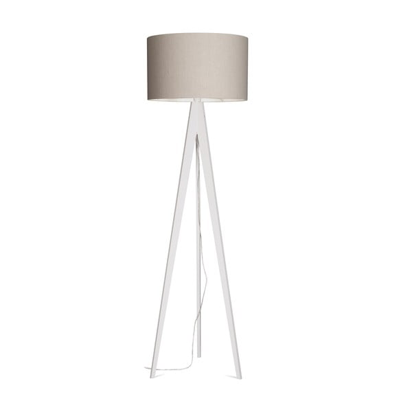Stojacia lampa Artist Grey Linnen/White, 125x42 cm