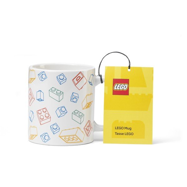 Biely keramický detský hrnček 300 ml Bricks – LEGO®-image-1