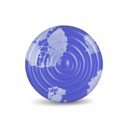 Modrý nafukovací plážový matrac The Nice Fleet Goa