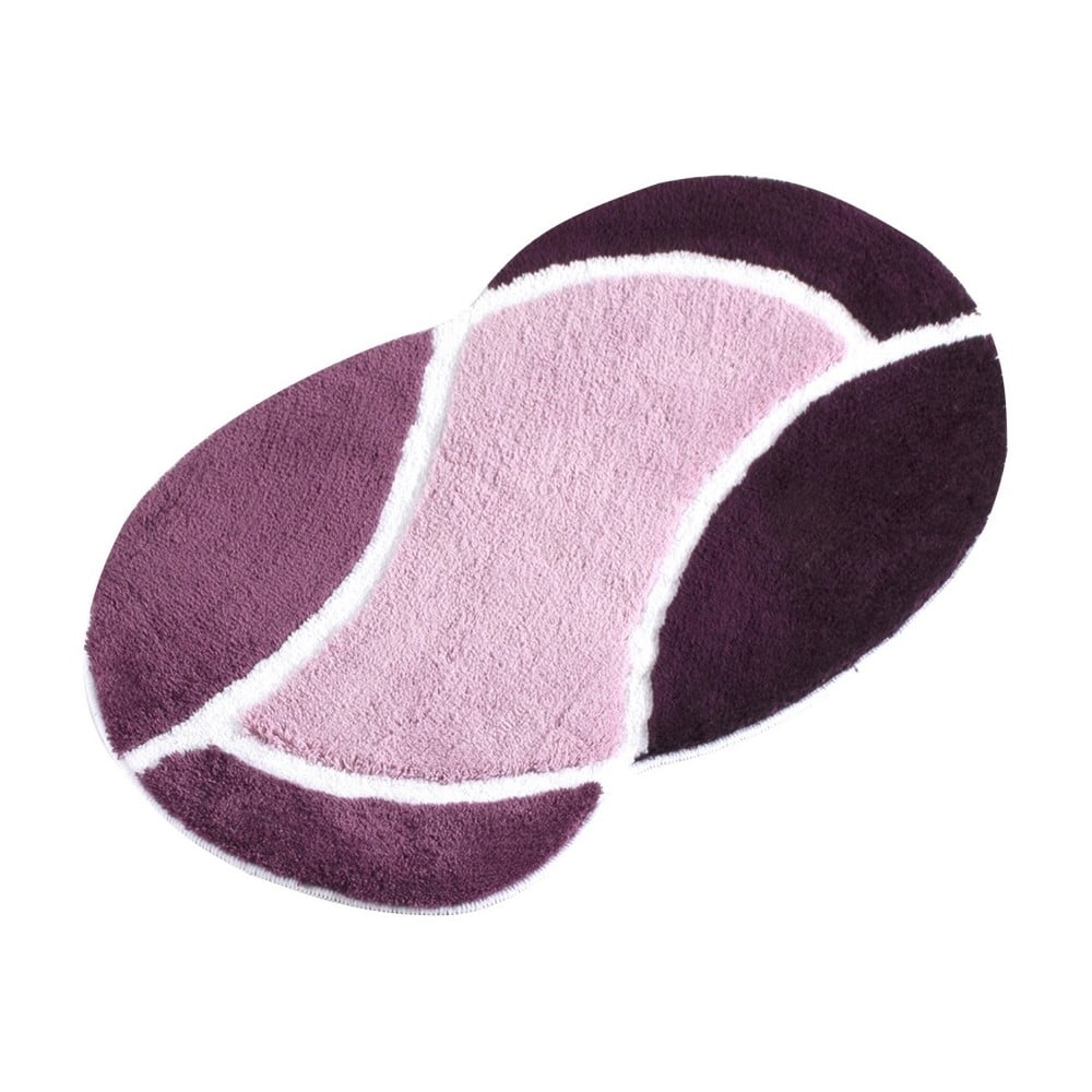 Fialová kúpeľňová predložka Verge Bath Mat Rudo, 60 × 100 cm
