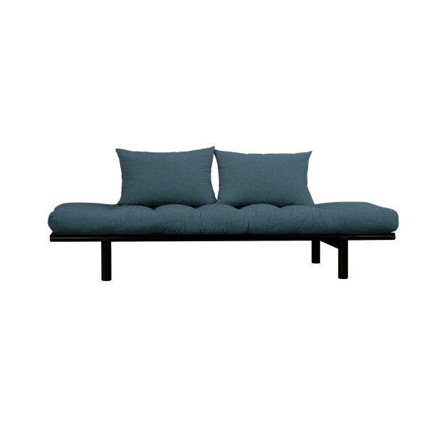Pohovka s tmavomodrým poťahom Karup Design Pace Black/Deep Blue