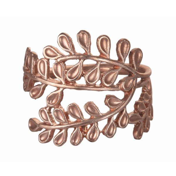 Súprava 4 kovových krúžkov na obrúsky Villa d'Este Rose Gold-image-3