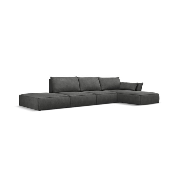Sivá rohová pohovka (pravý roh) Vanda - Mazzini Sofas-image-2