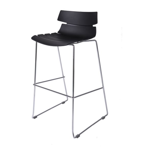 Barová stolička D2 Techno, čierna