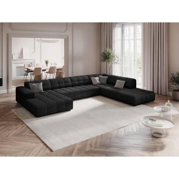 Antracitová rohová pohovka (pravý roh/do "U") Chicago – Cosmopolitan Design-image-1