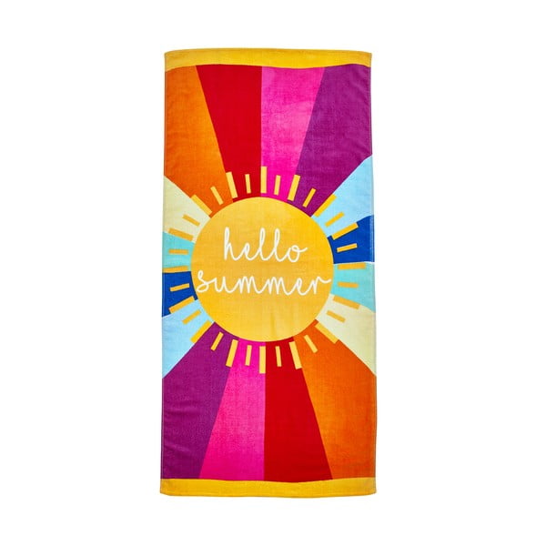 Bavlnená plážová osuška 76x160 cm Hello Summer – Catherine Lansfield