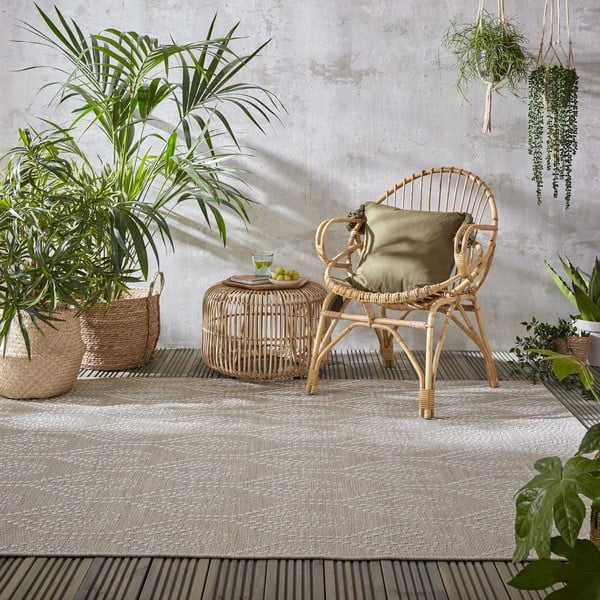 Béžový vonkajší koberec Flair Rugs Seed, 120 x 170 cm-image-1