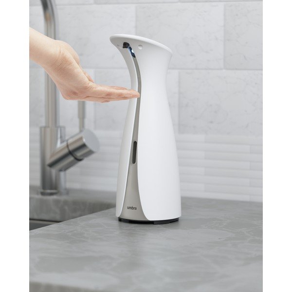 Biely bezdotykový plastový dávkovač mydla 250 ml Otto – Umbra-image-1