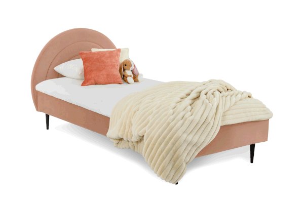 Ružová detská posteľ 120x200 cm Rainbow – Scandic-image-2