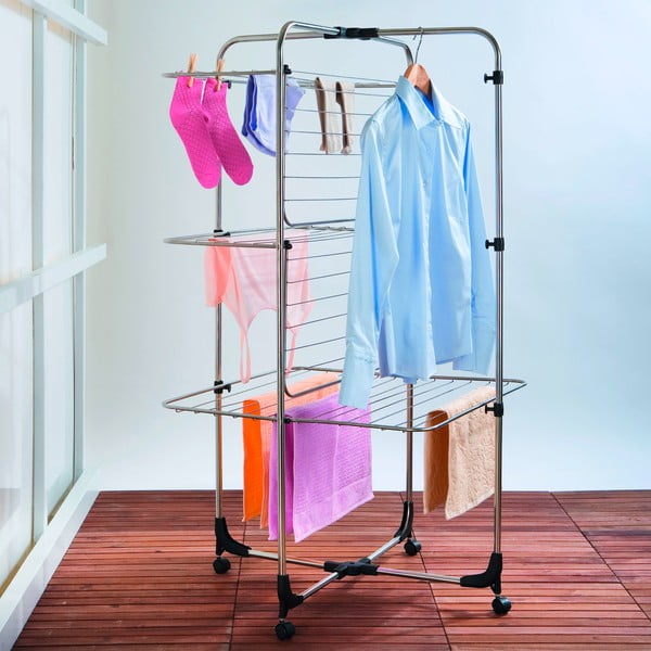 Trojposchodový sušiak na bielizeň Wenko Laundry-image-1