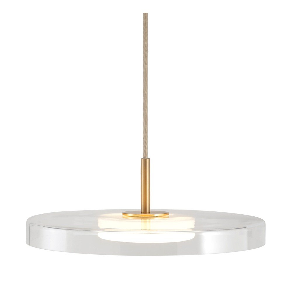 E-shop Oceľové LED závesné svietidlo so stmievačom so skleneným tienidlom ø 31 cm Asteria Mini – UMAGE