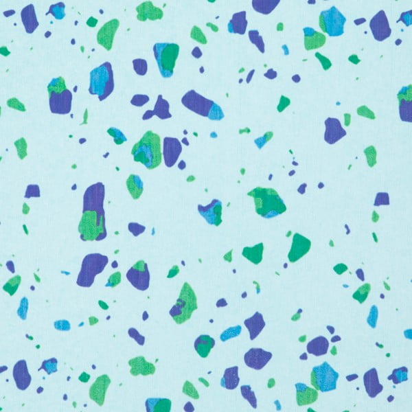 Svetlomodrá kúpeľňová predložka z kremeliny 39x60 cm Terrazzo – Artsy Doormats-image-2