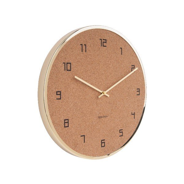 Korkové nástenné hodiny Karlsson Modest, ⌀ 40 cm-image-2
