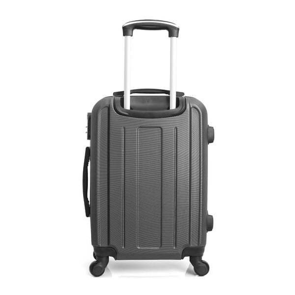 Tmavosivý cestovný kufor na kolieskach Hero Maroko, 37 l-image-2