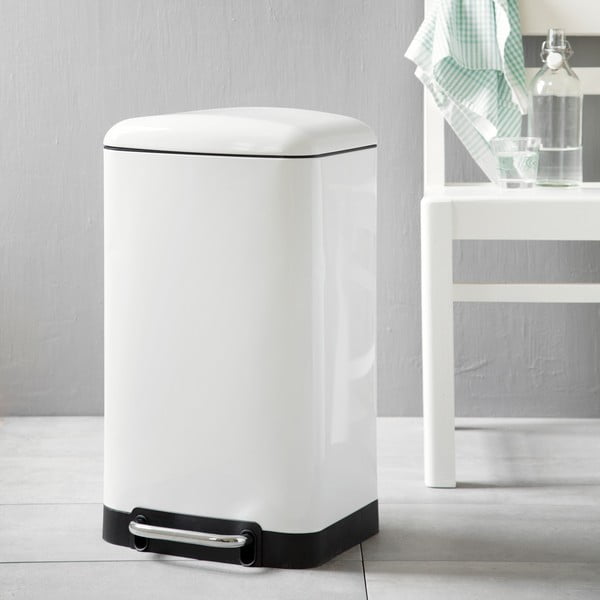 Biely kôš Steel Function Square Dustbin, 30 l-image-2