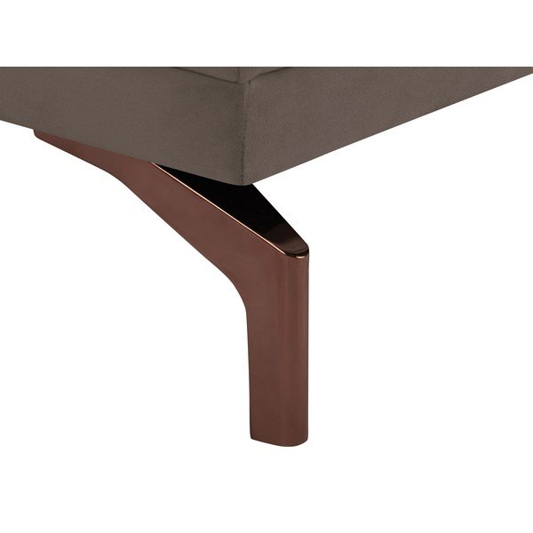 Hnedá dvojmiestna pohovka s podnožou v zlatej farbe Windsor & Co Sofas Jupiter-image-4