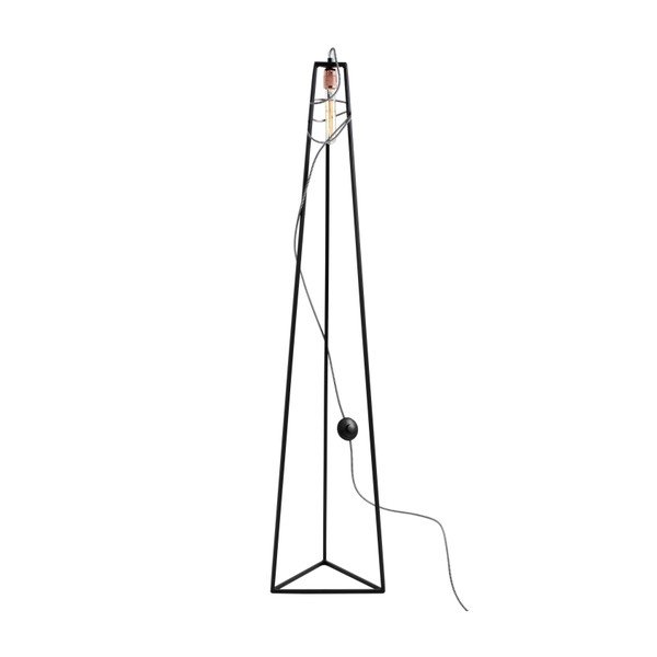 Čierna stojacia lampa Custom Form Trimetric