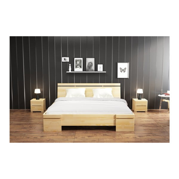 Dvojlôžková posteľ z borovicového dreva SKANDICA Sparta Maxi, 200 × 200 cm-image-4