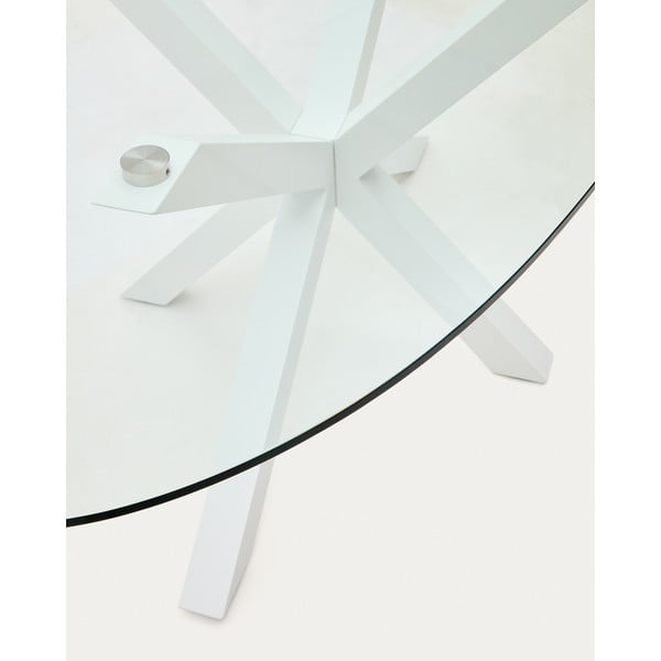 Jedálenský stôl so sklenenou doskou 100x200 cm Argo – Kave Home-image-3