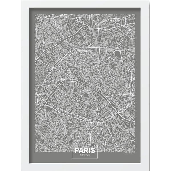 Plagát v ráme 40x55 cm Paris – Wallity