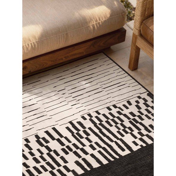 Čierny/krémovobiely vnútorný a vonkajší koberec 160x230 cm Haringey Acacia – Ted Baker-image-3