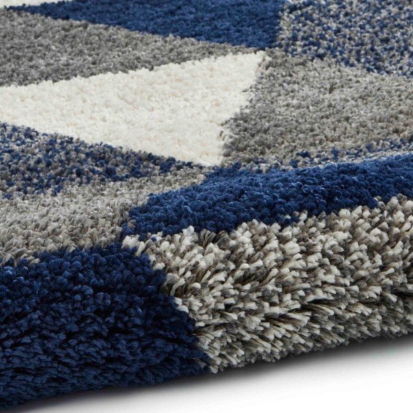 Modrosivý koberec Think Rugs Royal Nomadic Angles, 160 x 220 cm-image-4
