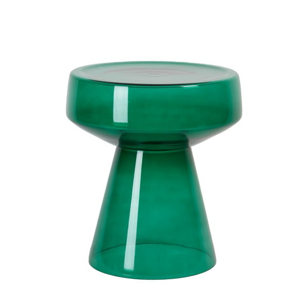 Sklenený okrúhly odkladací stolík ø 37 cm Dakwa – Light & Living