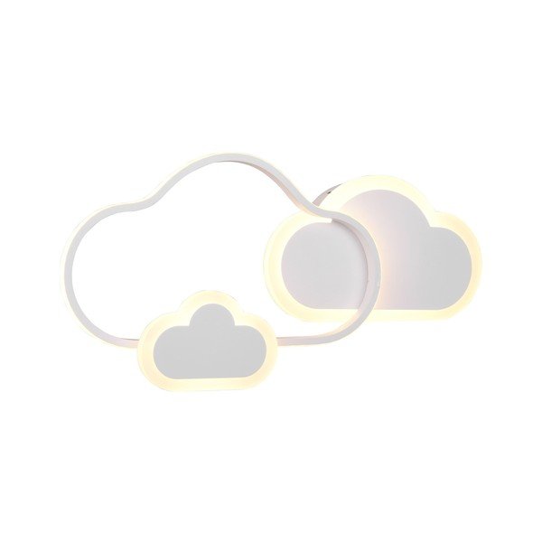 Biele detské svietidlo 52x25 cm Cloudy - Reality
