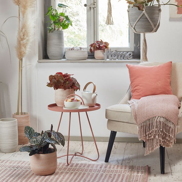 Oranžová keramická váza Big pots Ravenna, výška 30 cm-image-1