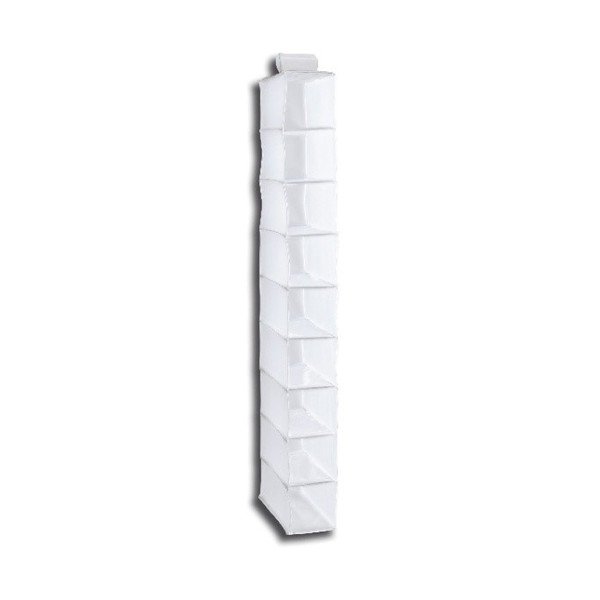 Biely závesný organizér s 9 priehradkami Compactor Niveaux