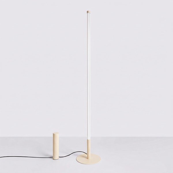 Béžová kovová LED stojacia lampa (výška  150 cm) TRANG – Thoro-image-4