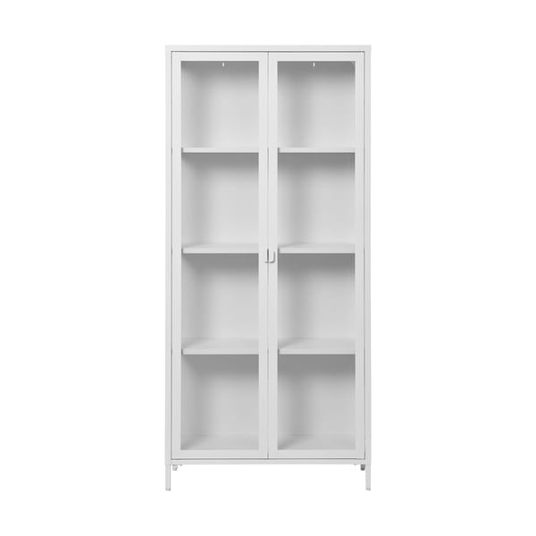 Biela kovová vitrína 80x175 cm Brisbane – House Nordic